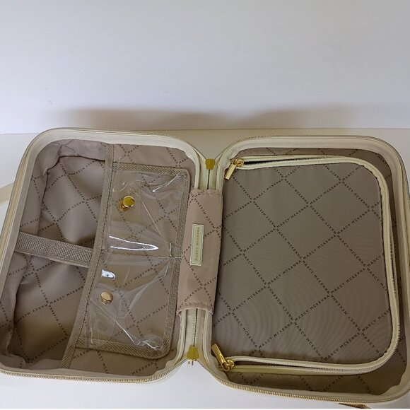 Marcy Mckenna The Essentials Milan Beauty Case Marble Gold hardware Case NWT - Picture 11 of 12